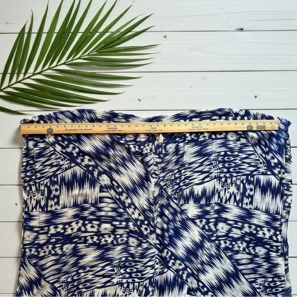Michael Stars Blue & White Ikat Kimono / Wrap / Scarf – 100% Viscose - Picture 7 of 11